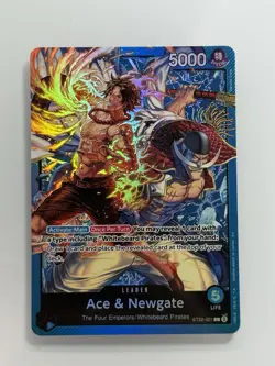 Ace & Newgate ST22-001 Foil Leader ONE PIECE Tcg Card Game NM. - Image 1