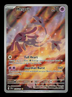 Pokemon Card Mesprit 204/191 Surging Sparks SSP Holo Illustration Rare NM 2024 - Image 1