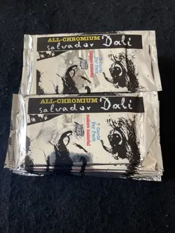 22- 1995 Salvador Dali All-Chromium Trading Card Booster Packs 70 - 154 Cards - Image 1