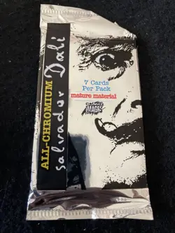 22- 1995 Salvador Dali All-Chromium Trading Card Booster Packs 70 - 154 Cards - Image 2