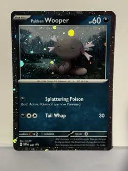 Paldean Wooper Cosmo Holo 041 SV: Promo Card NM Pokemon Fast Ship - Image 1