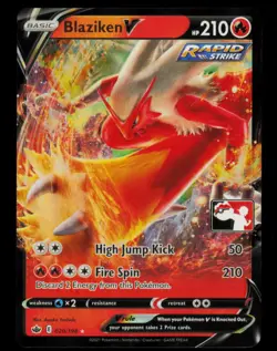 Pokemon Card Blaziken V 020/198 Prize Pack Series Promo Holo Ultra Rare NM 2022 - Image 1
