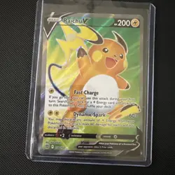 NEW Pokemon TCG Raichu v Brilliant Stars Holo Ultra Rare Card 158/172 - Image 1