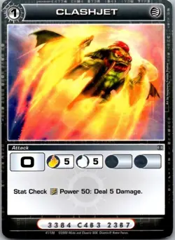 Chaotic Card TCG Clashjet Forged Unity Common Attack Card Used Card MP - Image 1