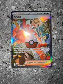 Pokemon TCG Cards Arven 235/091 Paldean Fates Special Illustration Rare MINT - Image 3