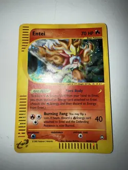 Entei – Aquapolis H8/H32 2002–2003 Holo Rare e-Reader Series HP - Image 4