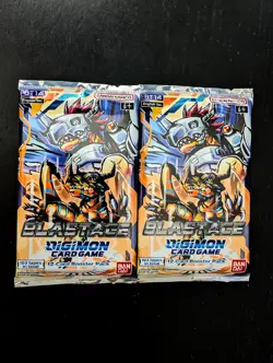 2x Digimon Card Game: Blast Ace Booster Pack - Image 1