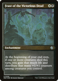 MTG ETCHED FOIL Feast of the Victorious Dead MAT #130 Uncommon - Image 1