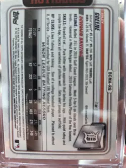 RILEY GREENE 2020 Bowman Chrome GREEN MOJO 🔥SP AUTO RC 01/99 🔥TIGERS - Image 2