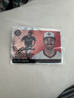 Dylan Crews 2025 Topps Chrome Platinum Speckle Refractor 13/150 RC #244 NATIONAL - Image 1