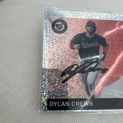 Dylan Crews 2025 Topps Chrome Platinum Speckle Refractor 13/150 RC #244 NATIONAL - Image 4