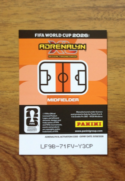 Rodri Panini Adrenalyn XL World Cup 2026 Limited Edition Pack Fresh - Image 3