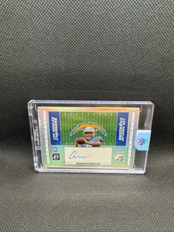 Panini 2025 Donruss Optic Football Omarion Hampton Hash Marks HM-OH RC Auto - Image 1
