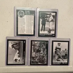 babe ruth card lot Of 11 In Excellent Condition Cards - Image 3