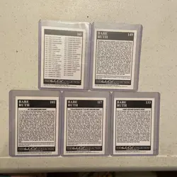 babe ruth card lot Of 11 In Excellent Condition Cards - Image 4