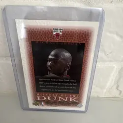 Upper Deck 1999-00 NBA Legends Michael Jordan Bulls History of the Dunk #68 - Image 2
