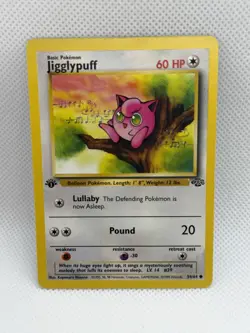 Pokemon Jigglypuff 54/64 - NM - 1999 1st Edition Jungle - Common - Image 1