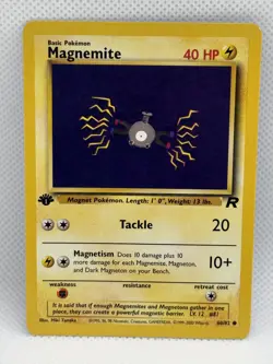 Pokemon Magnemite 1st Edition 60/82 Team Rocket 2000 | TCG WOTC Pokemon NM - Image 1