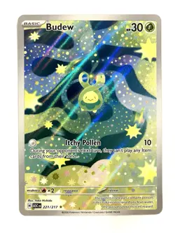 Budew 221/217 Ascended Heroes Illustration Rare Holo Pokemon TCG Card NM - Image 1