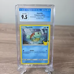 Squirtle 17/25 McDonald's Collection 2021 Confetti Holo CGC 9.5 Gem Mint Card - Image 1
