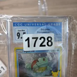 Squirtle 17/25 McDonald's Collection 2021 Confetti Holo CGC 9.5 Gem Mint Card - Image 2