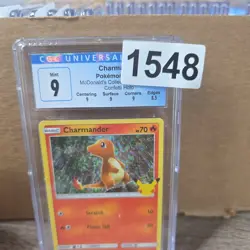Charmander 9/25 Confetti Holo McDonald's 2021 Pokemon CGC 9 Mint Graded Card - Image 2