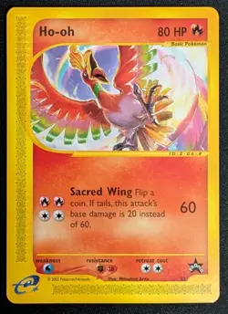 Rapidash 051 & Ho-oh 052 Black Star Promo e-Reader Pokemon Cards LP Vintage Wotc - Image 5