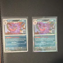 Pokemon TCG Gengar 050/088 Perfect Order (2) Card Lot Reverse Holo and Holo - Image 1
