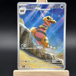 Pokemon TCG Black Bolt Krokorok Illustration Rare Card 136/086 NM - Image 2