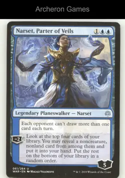 Narset, Parter of Veils 61 UC MTG Card War of the Spark - Image 1