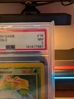 Pokemon Venusaur Base Set 2 Holo Rare PSA 7 018 English TCG Card - Image 2