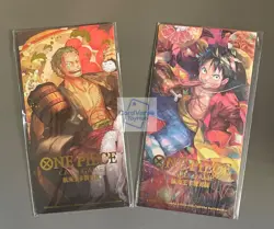 One Piece Card Game China Exclusive Zoro Luffy 2024 New Year Red Packet Promo - Image 1