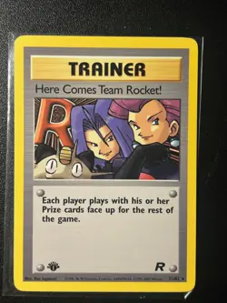 Here Comes Team Rocket! - 71/82 - Pokemon Team Rocket 1st Edition Rare Card LP - Image 1