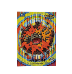 2000 Topps Pokemon Geodude #74 TV Animation Series 1 Vintage Card - Image 1