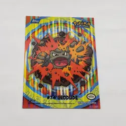 2000 Topps Pokemon Geodude #74 TV Animation Series 1 Vintage Card - Image 2