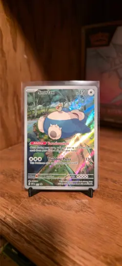 Pokemon TCG Snorlax 051 Scarlet Violet 151 Black Star Promo Card NM Condition - Image 1