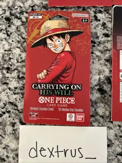 10 One Piece OP13 Carrying On His Will Sleeved Blister Booster Packs Lot - Image 4