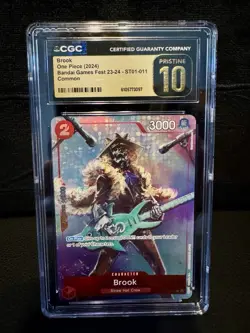 BROOK CGC 10 PRISTINE ONE PIECE BANDAI GAMES FEST 23-24 - Image 1