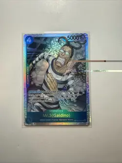 One Piece The Time Of Battle Mr 3 Galdino OP16-156 Super Rare SR NM - Image 1