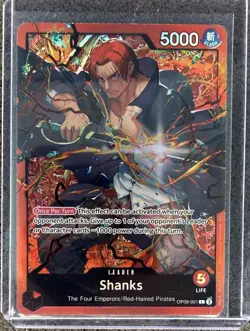 One piece Tcg Shanks Alt Art Leader OP09-001 Red Leader - Image 1