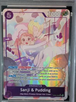 Sanji and Pudding SR EB02-035 Alt Parallel Anime 25th Psa 10 One Piece ENGLISH - Image 5