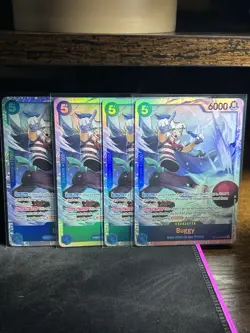 Buggy One Piece OP16-048 Foil Lot 4 SR all NM playset the time of battle - Image 1