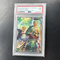 Bandai One Piece Roronoa Zoro PRB02-006 SP Foil PSA 9 Alt Art EN 2026 - Image 1