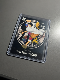 One Piece Game HOLO Luffy Nami Portgas D. Ace Night NEW YORK YANKEES - Image 3