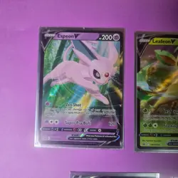 Lot of 7 Eeveelution V Cards Umbreon Sylveon Jolteon Vaporeon Glaceon Leafeon - Image 2