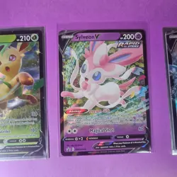 Lot of 7 Eeveelution V Cards Umbreon Sylveon Jolteon Vaporeon Glaceon Leafeon - Image 4