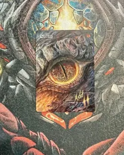 MtG Magic Altered Hand Painted Art Card Commission -Lotr SAURON - Image 2