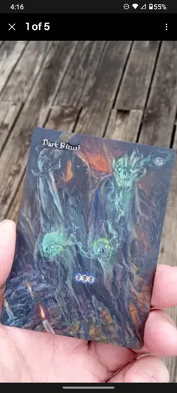 MtG Magic Altered Hand Painted Art Card Commission -Lotr SAURON - Image 4