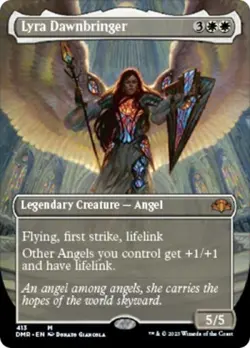 Lyra Dawnbringer (Borderless) - Near Mint MTG Dominaria Remastered - Image 1