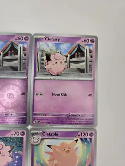 Pokemon Card Lot Of 9 Various Clefairy Clefable Collection Reverse Holo Rare - Image 5